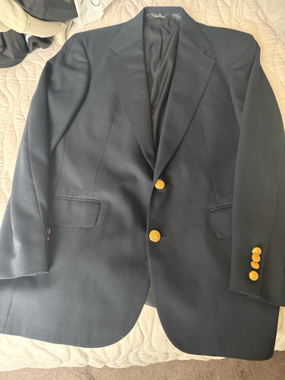 Ralph Lauren Navy Blazer with Gold Buttons